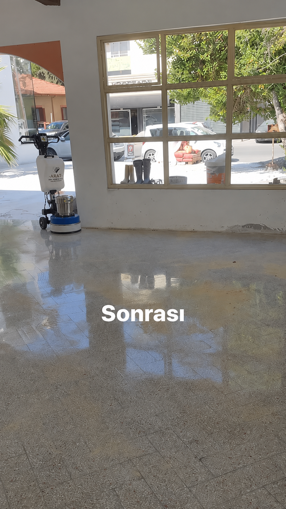 KKTC beton taşlama ve beton silim çalışması, profesyonel zemin yenileme, KKTC mermer silim, KKTC beton silim, Kıbrıs mermer silim, Kıbrıs beton silim ve beton cilalama uygulaması